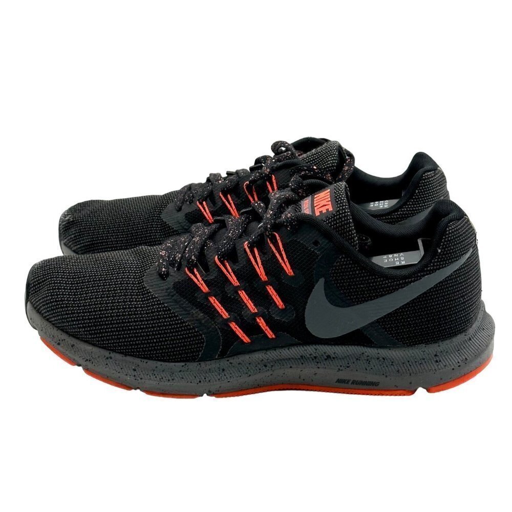 Nike Run Swift Speckle Laces Black & Orange Athletic Sneakers Men’s Size 8